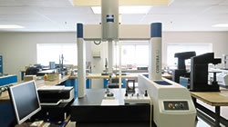 Environmentally controlled inspection lab at INSCO corporation.